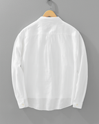 Chemise homme à col ouvert et poche poitrine