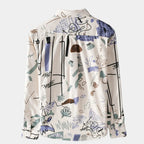 Chemise homme à imprimé artistique