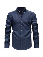 Chemise homme à motif à rayures verticales