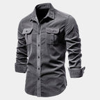 Chemise homme à poches boutonnée