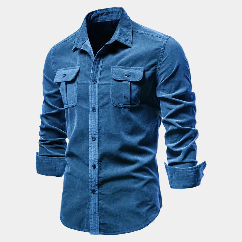 Chemise homme à poches boutonnée