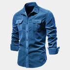 Chemise homme à poches boutonnée