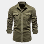 Chemise homme à poches boutonnée