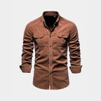 Chemise homme à poches boutonnée