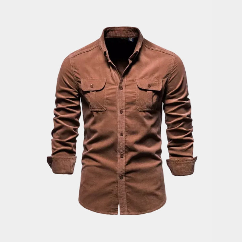 Chemise homme à poches boutonnée