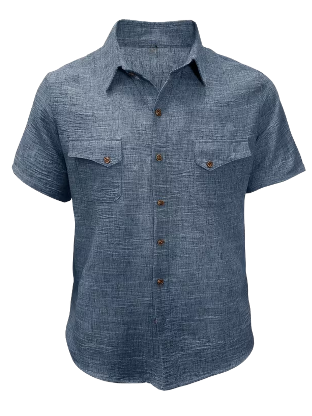 Chemise homme à poches boutonnées