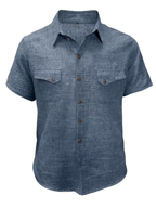 Chemise homme à poches boutonnées