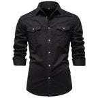 Chemise homme à poches poitrine