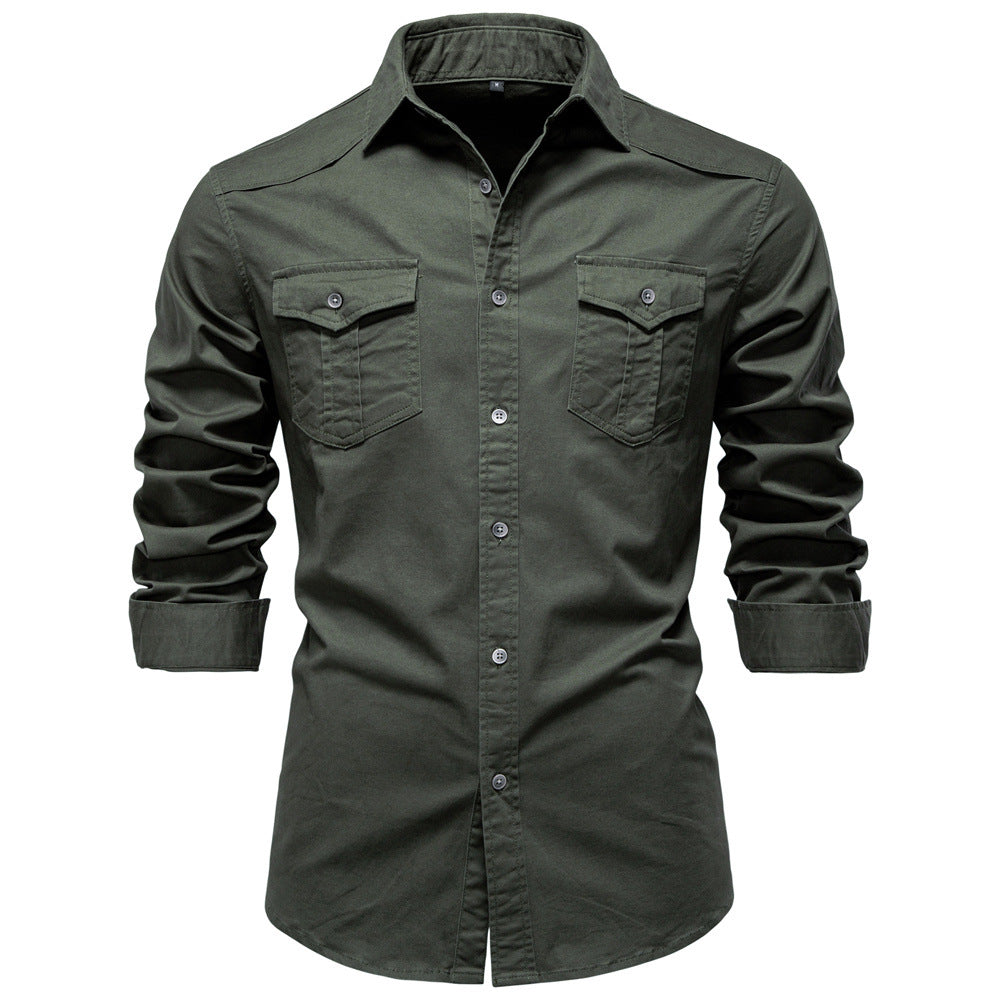 Chemise homme à poches poitrine