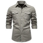 Chemise homme à poches poitrine