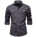 Chemise homme à poches poitrine
