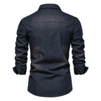 Chemise homme boutonnée à rabats