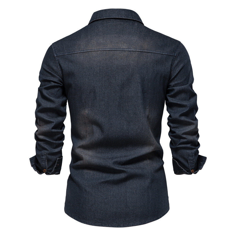 Chemise homme boutonnée à rabats