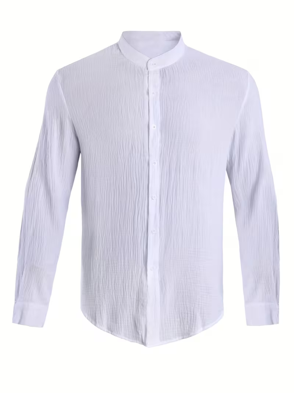 Chemise homme boutonnée col mao
