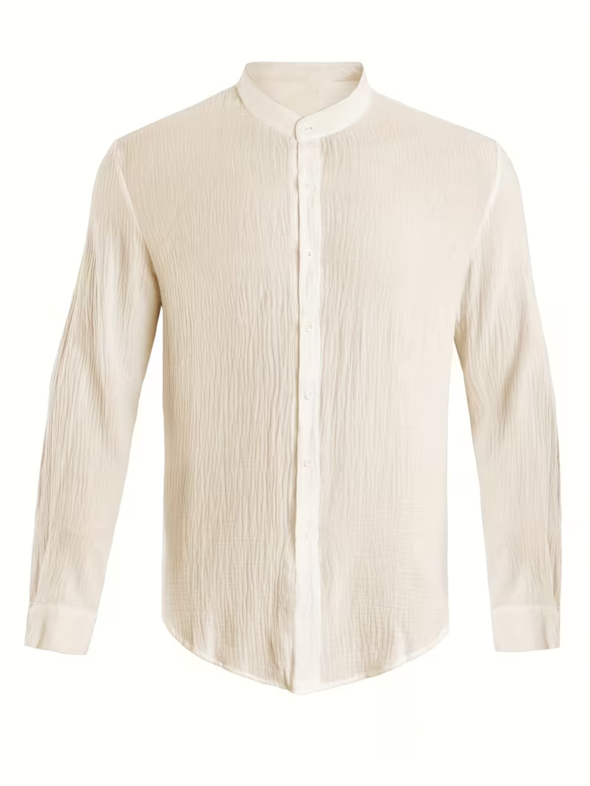 Chemise homme boutonnée col mao