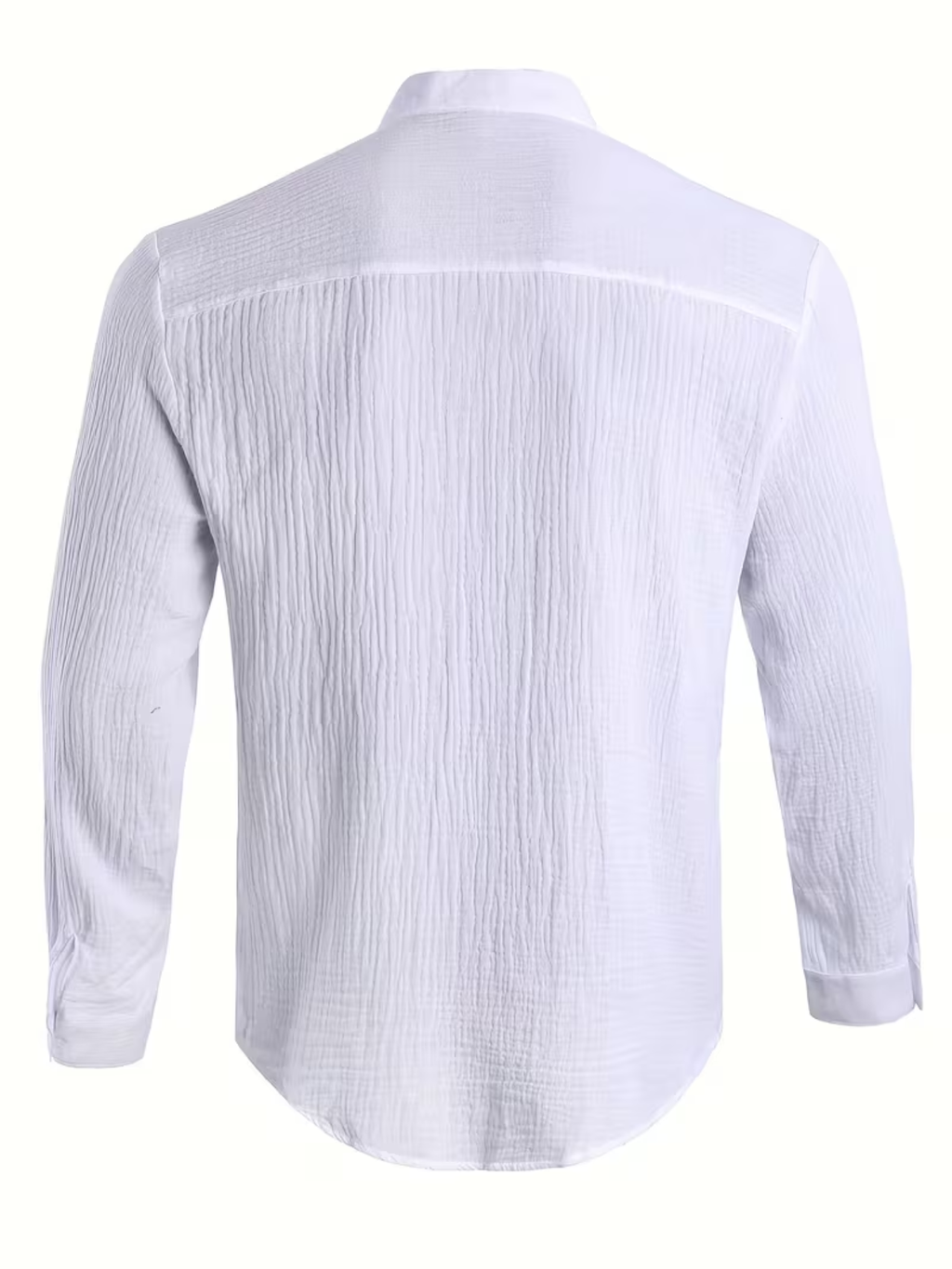 Chemise homme boutonnée col mao