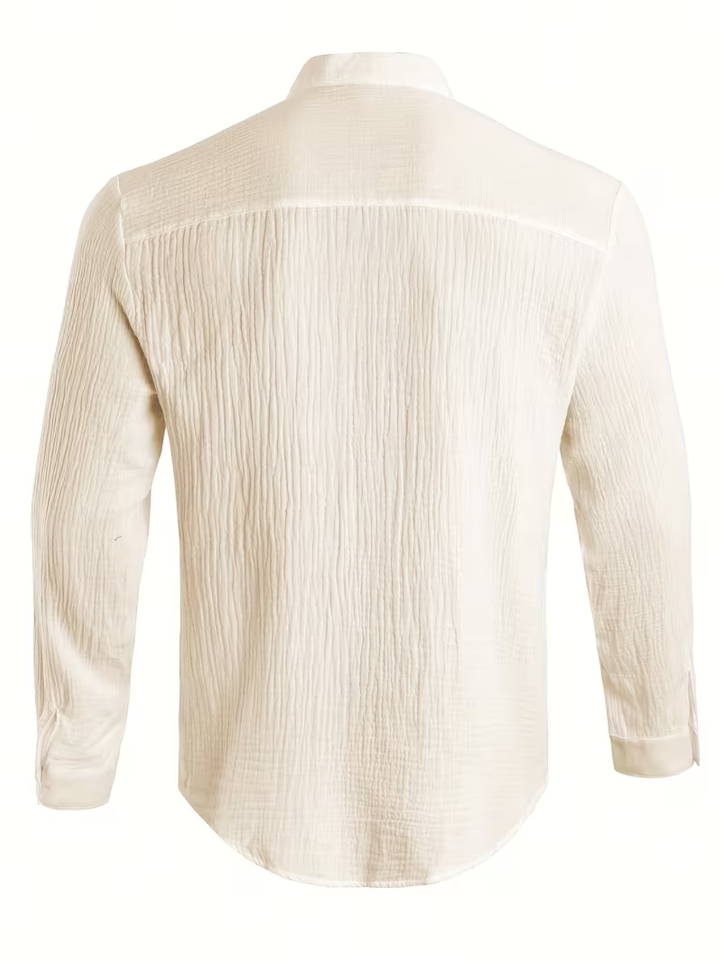 Chemise homme boutonnée col mao