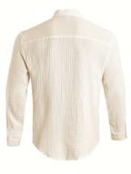 Chemise homme boutonnée col mao