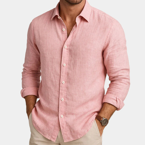 Chemise homme boutonnée manches longues