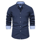 Chemise homme col boutonné
