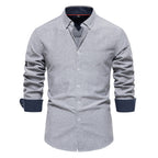 Chemise homme col boutonné