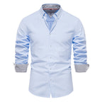 Chemise homme col boutonné