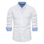 Chemise homme col boutonné