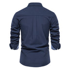 Chemise homme col boutonné