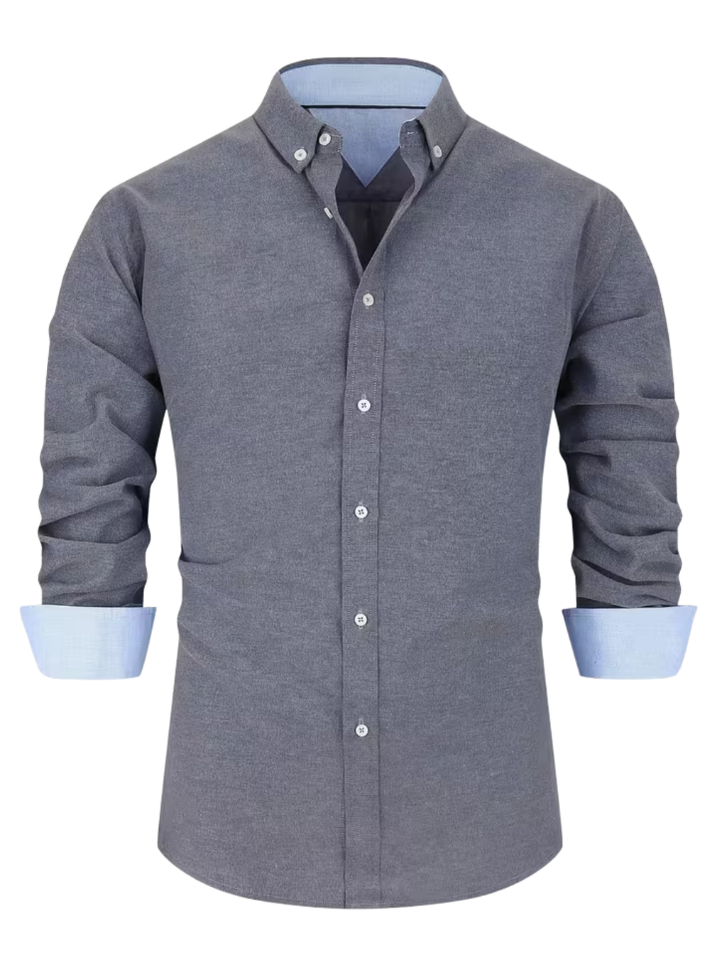 Chemise homme col contrasté