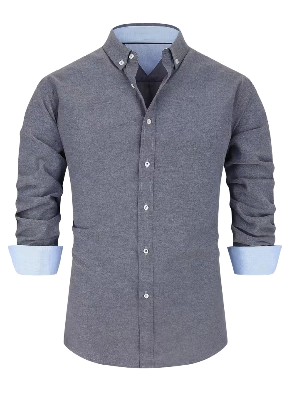 Chemise homme col contrasté