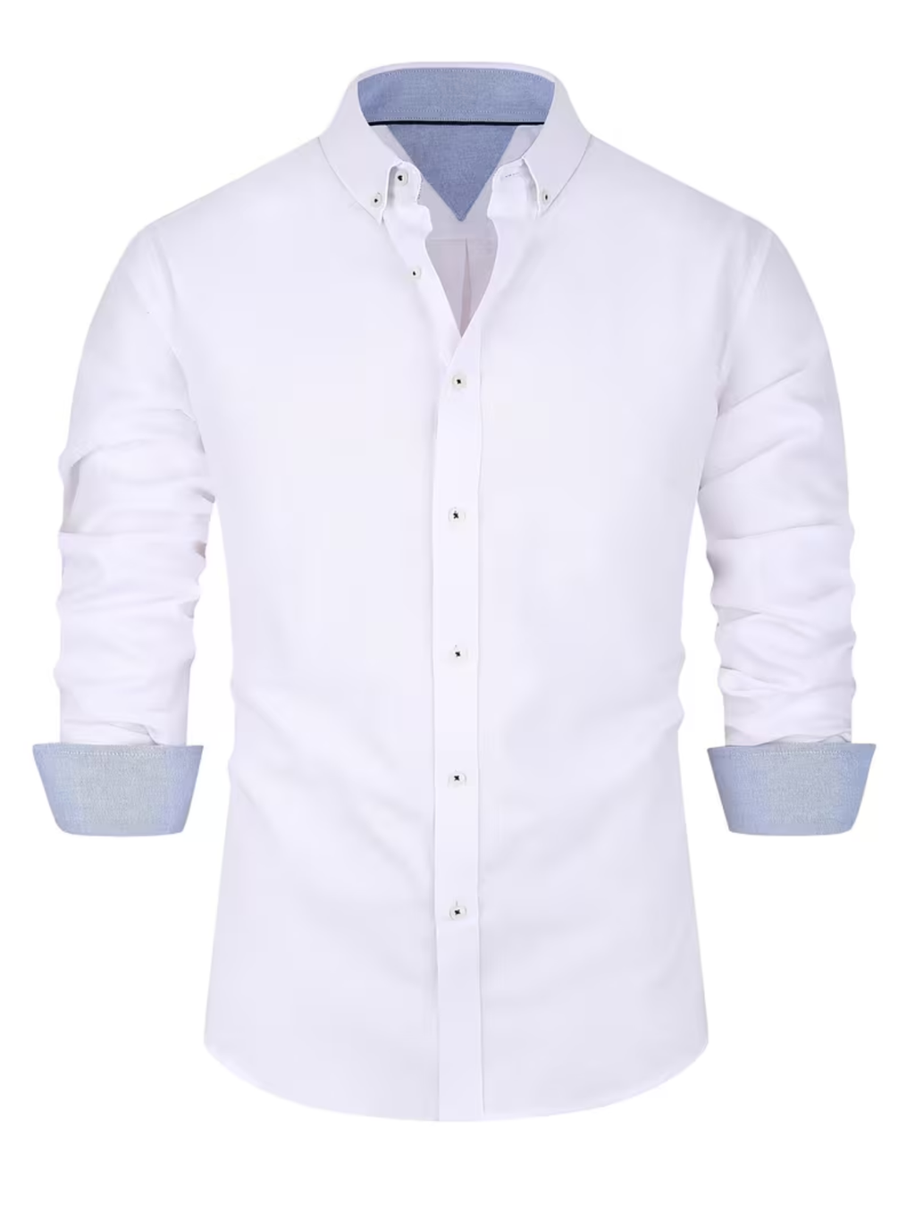 Chemise homme col contrasté