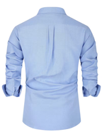 Chemise homme col contrasté