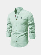 Chemise homme col mao boutonnée