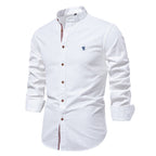 Chemise homme col mao classique