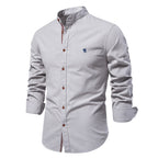 Chemise homme col mao classique