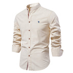 Chemise homme col mao classique