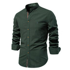 Chemise homme col mao classique