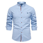 Chemise homme col mao classique