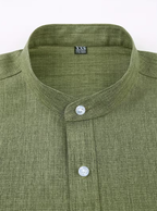 Chemise homme col mao poche poitrine