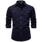Chemise homme double poche boutonnée