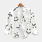 Chemise homme imprimée boutonnée