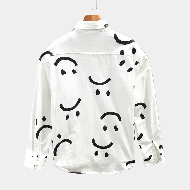 Chemise homme imprimée boutonnée