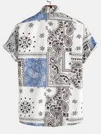 Chemise homme imprimée manches courtes