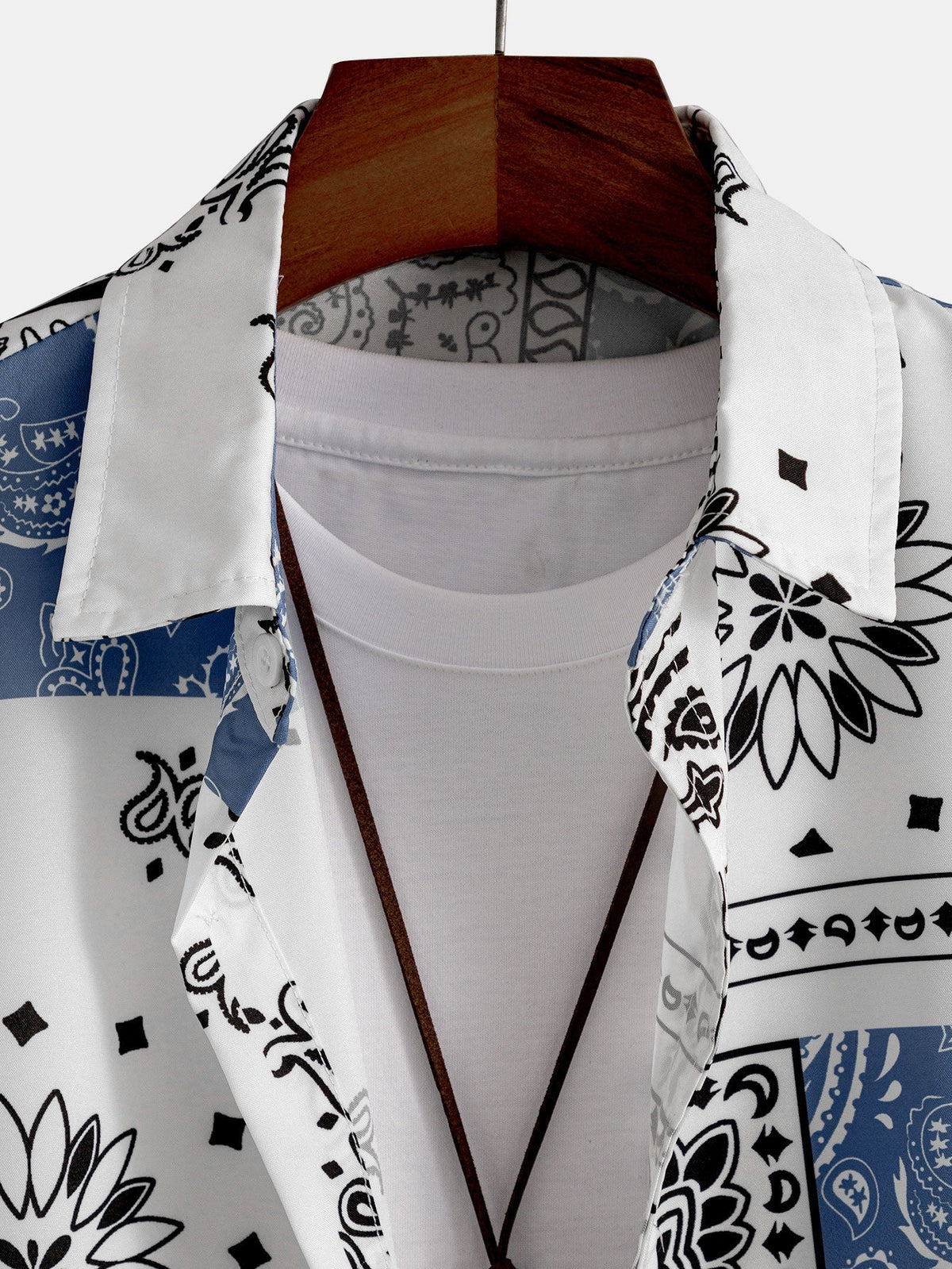 Chemise homme imprimée manches courtes