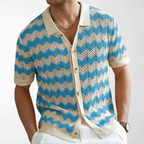Chemise homme maille rayée