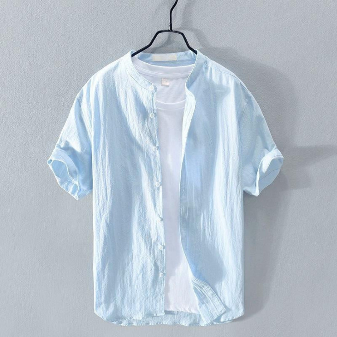 Chemise homme manches courtes boutonnée