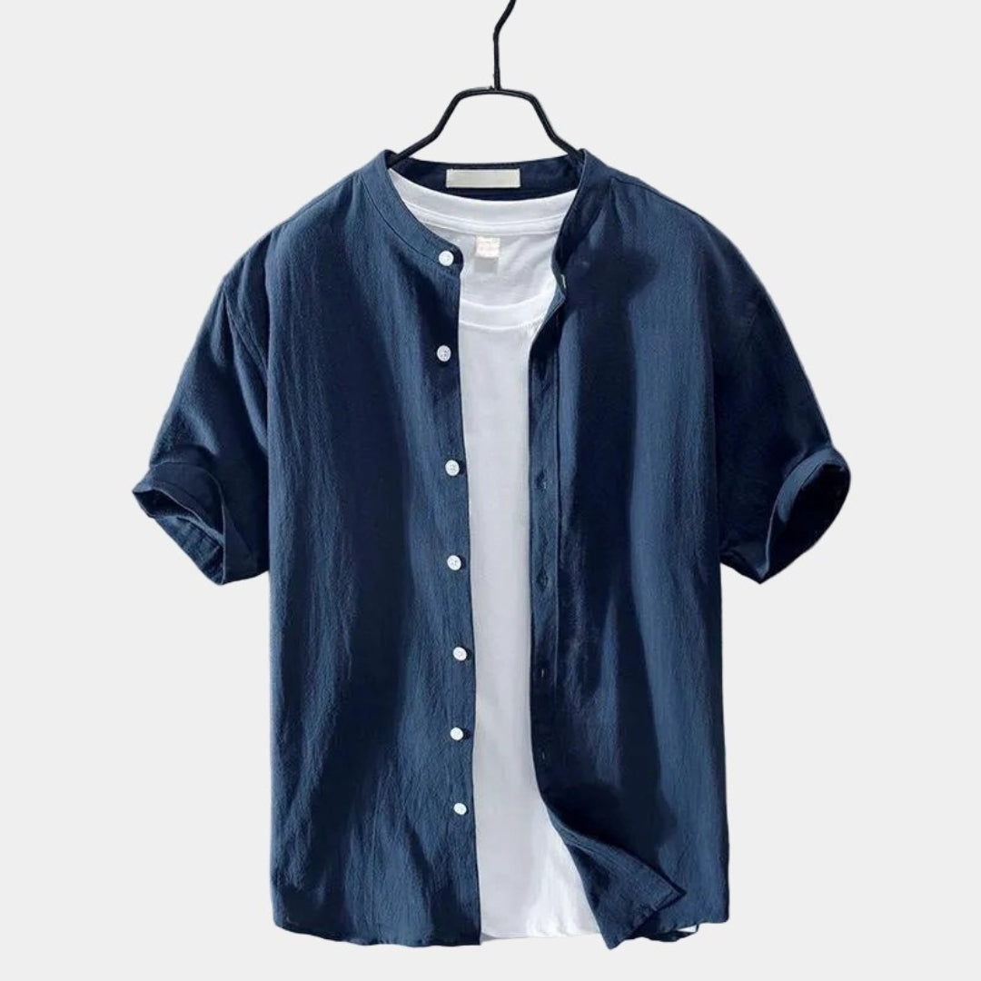 Chemise homme manches courtes boutonnée