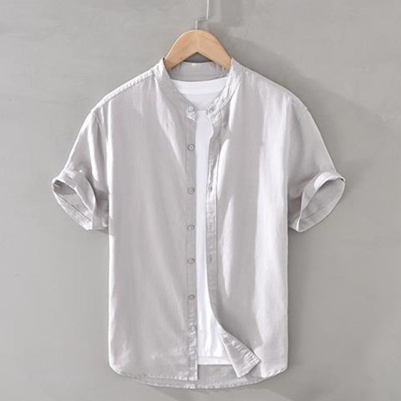 Chemise homme manches courtes boutonnée