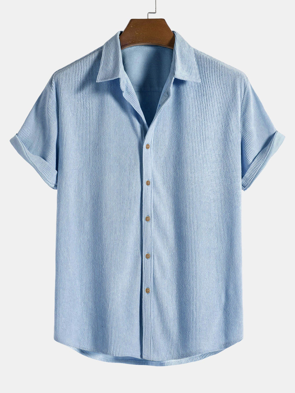 Chemise homme manches courtes texturée