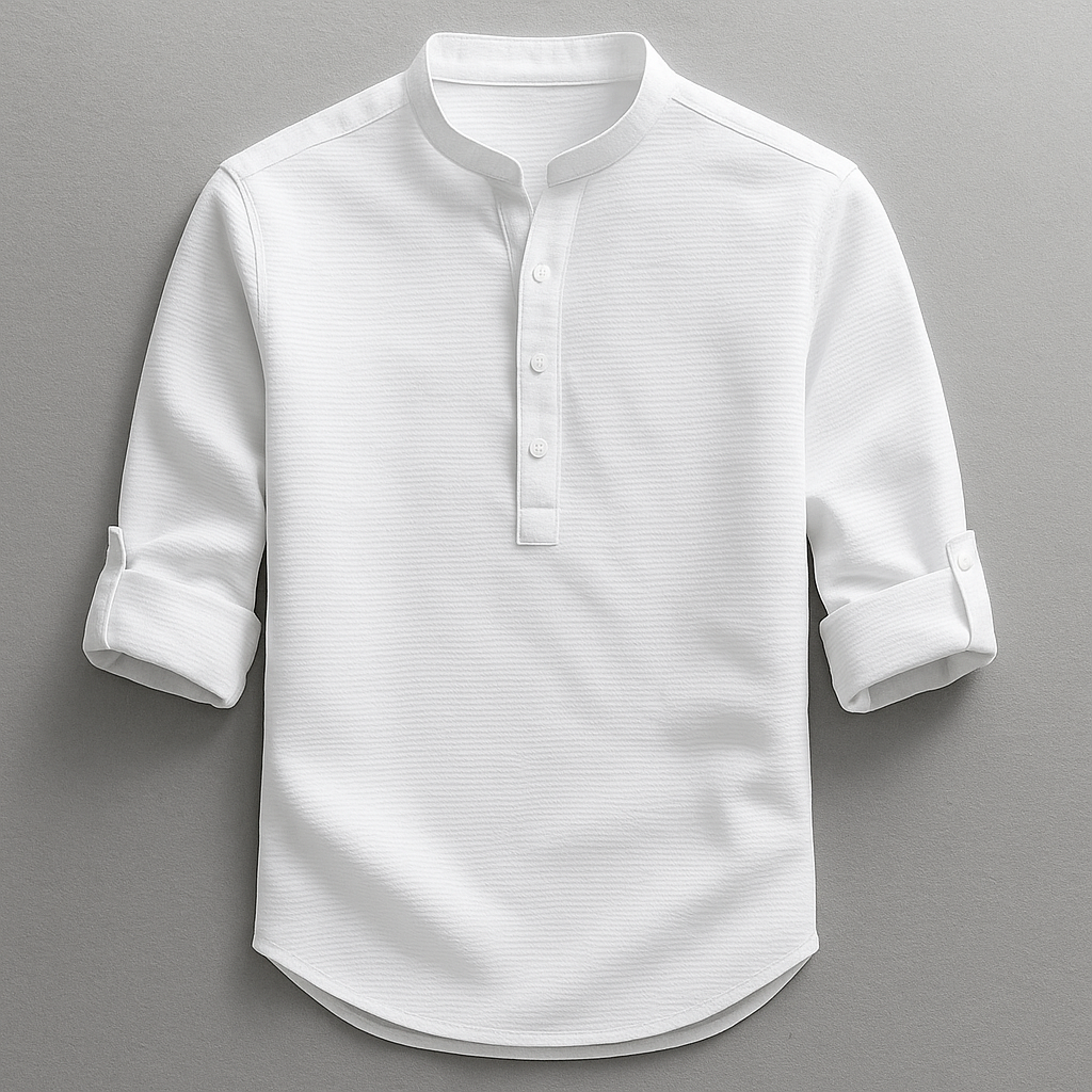 Chemise homme manches retroussées